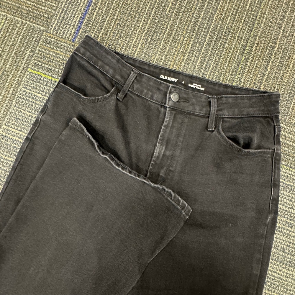 Old Navy Womens High Rise Wow Flare Black Jeans Size 8 Denim‎ Casual Pants